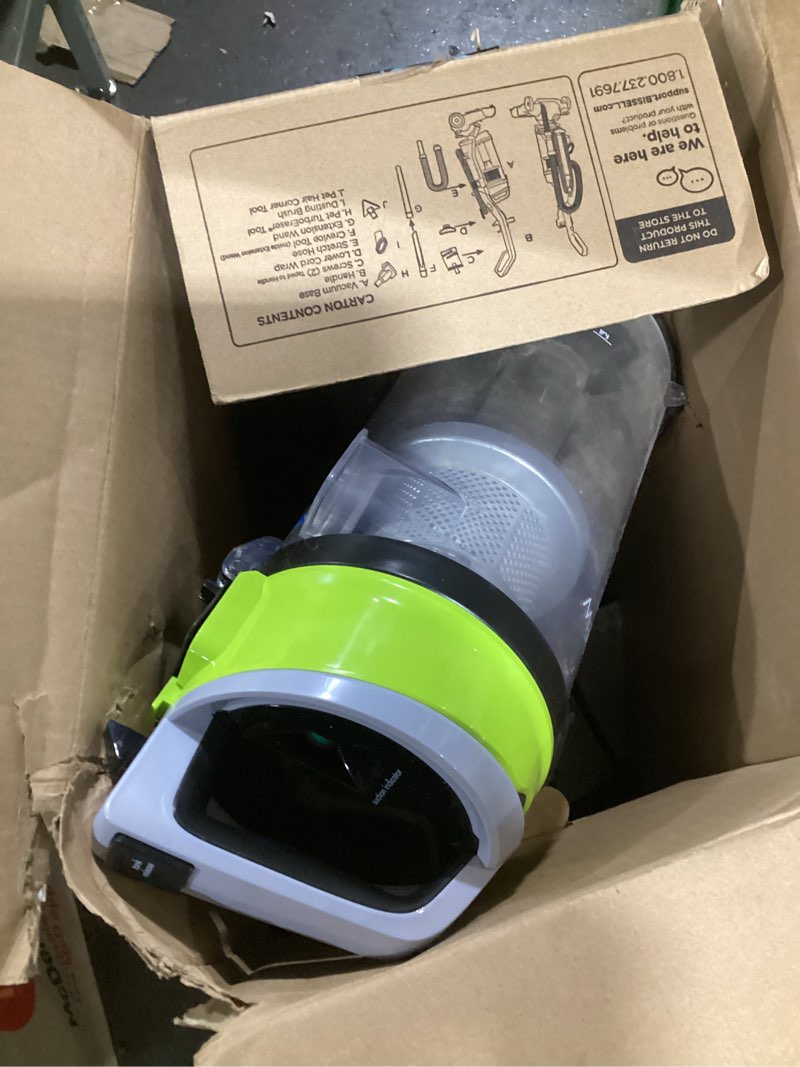 Condition photo showing Good Condition for bissell 2252 cleanview swivel upright bagless vacuum with swivel steering, powerful pet hair pick up, specialized pet tools, large capacity dirt tank, easy empty green