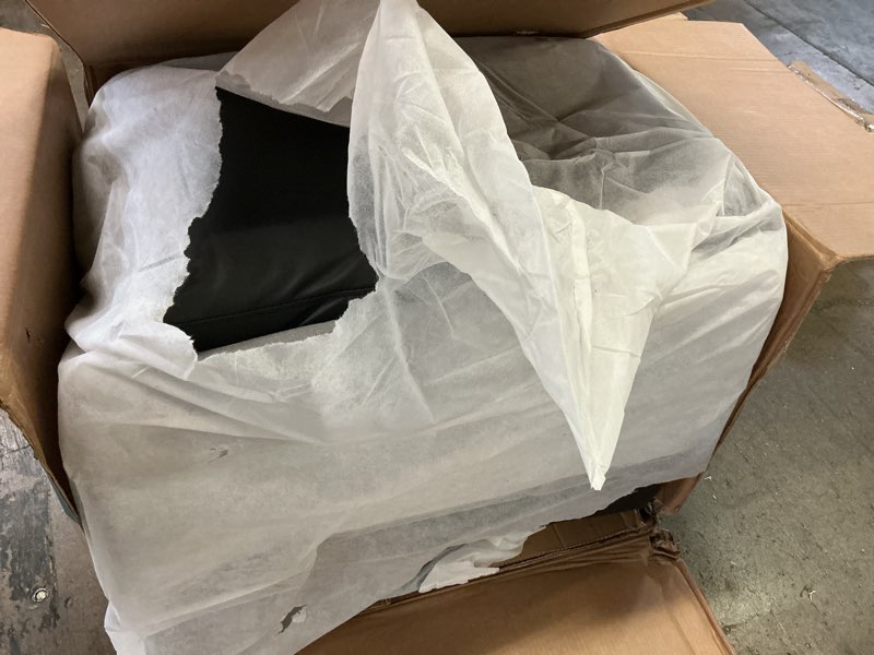 Condition photo showing New/Like New for Homall Recliner Chair, 360 Swivel Rocking Chair for Adults, Massage Nursery Chair with Adjustable Backrest and Footrest, PU Leather Glider Rocker Recliners with Side Pocket for Living Room (Black)