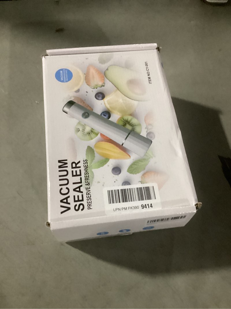Condition photo showing New/Like New for vacuum sealer for food (compact vacuum sealers+ 30 reusable vacuum bags), powerful handheld vacuum sealer for 10x preservation & fresh medium