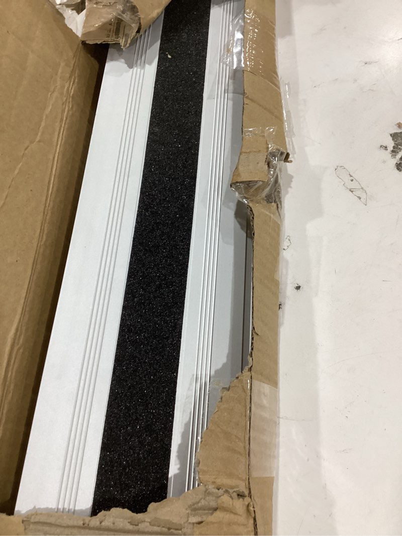 Condition photo showing Good Condition for 2" rise door threshold ramps for doorways, stable yellow edge, aluminum wheelchair ramp for home steps, adjustable modular entry ramp for scooters, power chairs, 880lbs load capacity 2"-rise