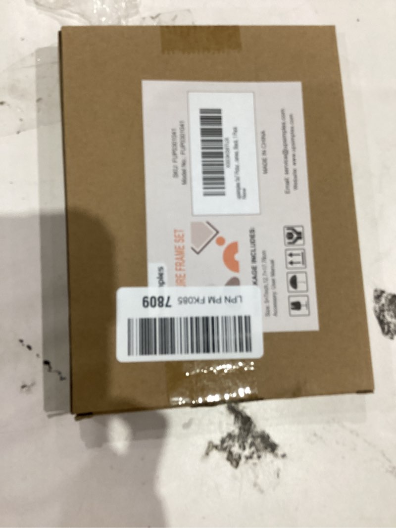 Condition photo showing New/Like New for upsimples 5x7 Picture Frame, Display Pictures 4x6 with Mat or 5 x 7 Without, Wall Hanging Photo Frames, Black, 1 Pack Black 5x7