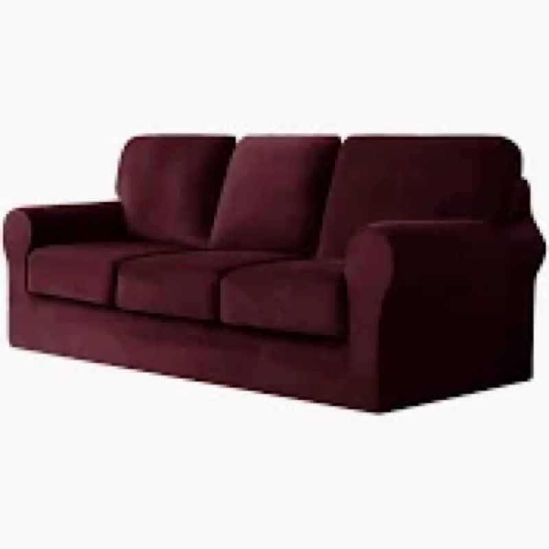 UNBBRRL 7 Piece Couch Covers for Sofa, Replacement Ektorp Sofa Cover 3 Seat with 1 Main Cover / 3 Se