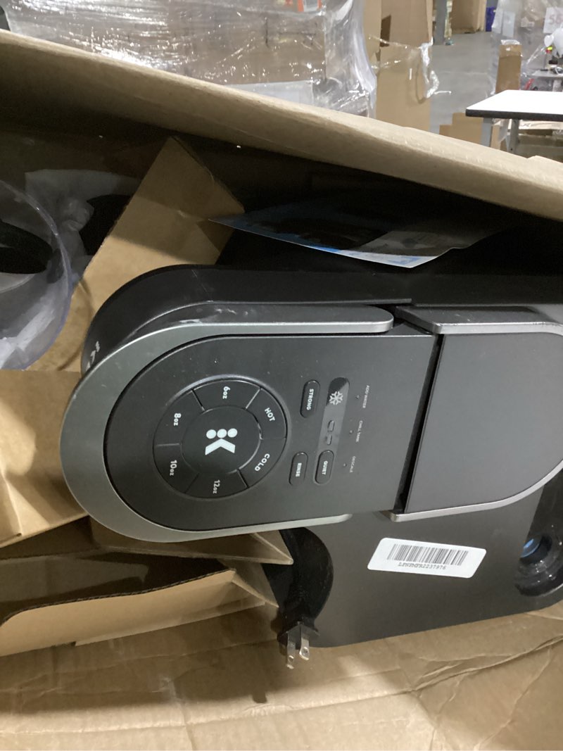 Condition photo showing As Is for keurig k-brew+chill iced or hot single-serve k-cup coffee maker with multistream and quickchill technology, 70oz. removable reservoir
