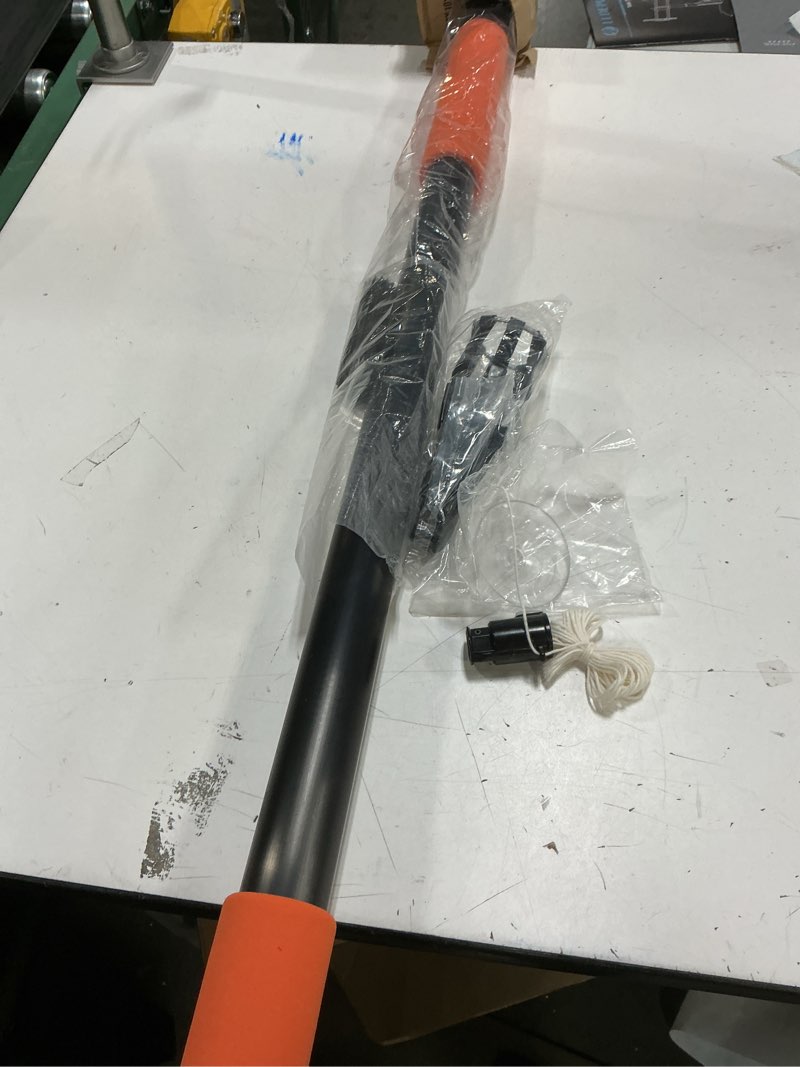 Condition photo showing Good Condition for buyplus 26ft reach light bulb changer for high ceilings with 5-20ft telescopic extension pole, easy flip-tab lock bulb changing pole extension with basket and suction cup for recessed lights