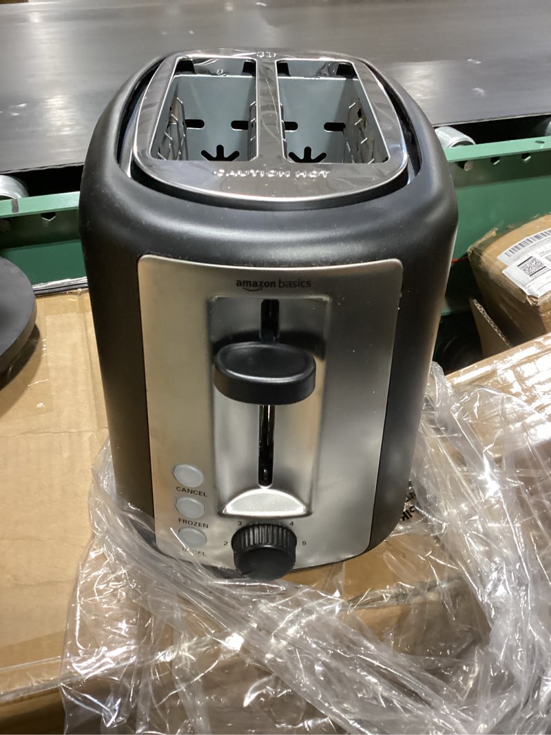 Condition photo showing Good Condition for amazon basics 2 slice, extra-wide slot toaster
