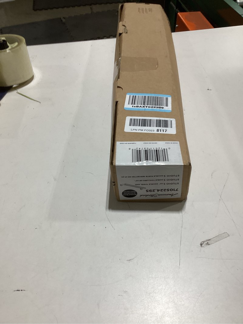 Condition photo showing New/Like New for American Standard 7105224.295 Studio S 24 Inch Double Towel Bar, Brushed Nickel