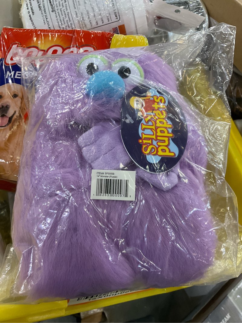 Condition photo showing New/Like New for 14" Purple Monster, Hand Puppet