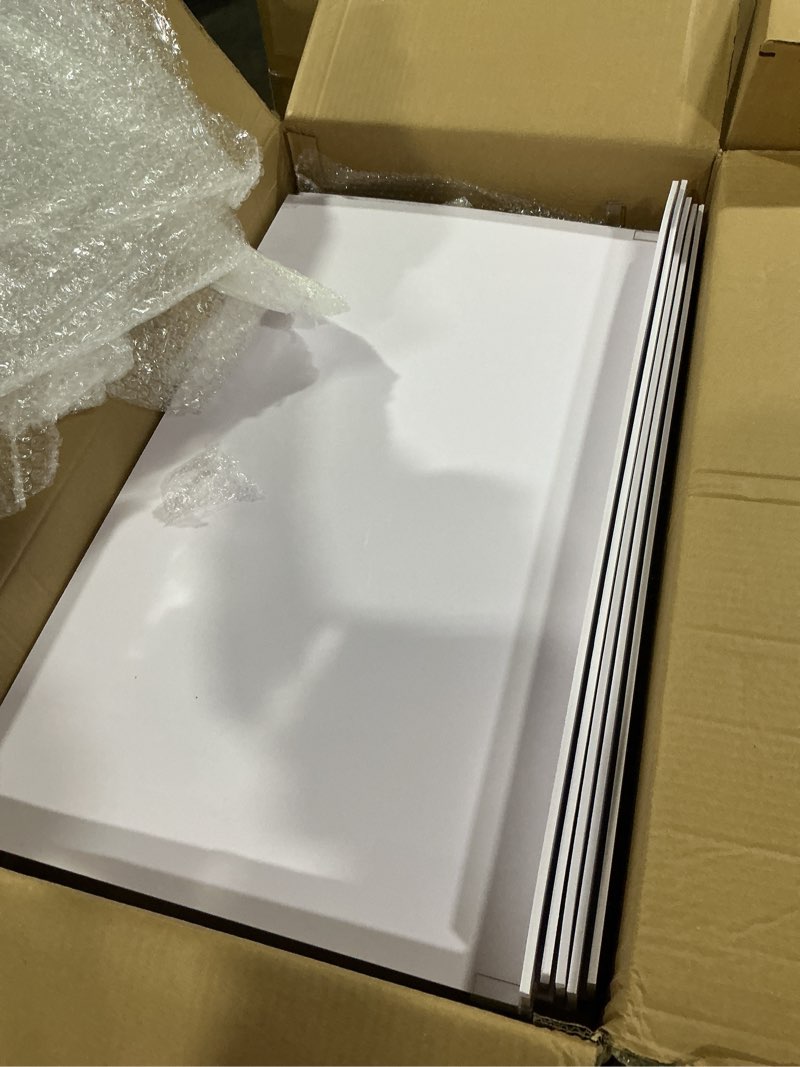 Condition photo showing Good Condition for hoolerry 5 pcs wire shelf covers foamed pvc wire rack covers for removable closet (not wood) pantry shelves for cabinet bathroom kitchen shelving decoration(white,28x16 inch) 28x16 inch white