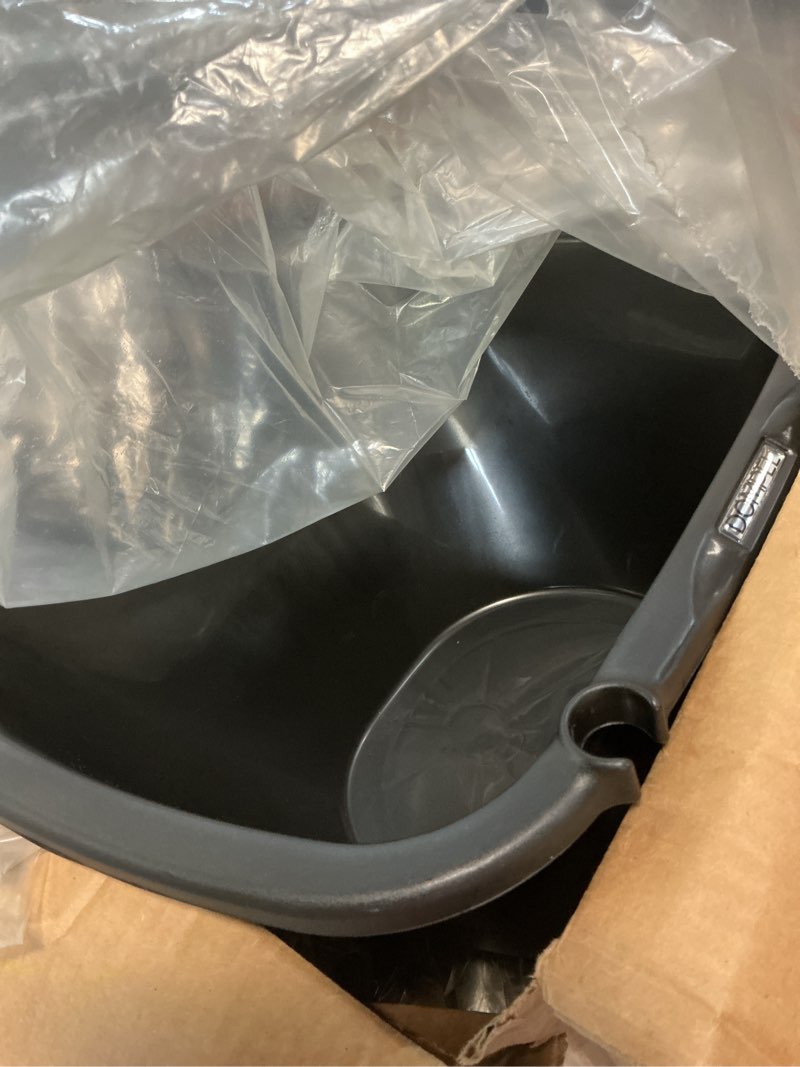 Condition photo showing Good Condition for dompel portable shampoo bowl, ergonomic and deep portable wash bowl for hairstylist and handicap & disabled, seniors, home services, steel structure, hair washing basin. 22 l