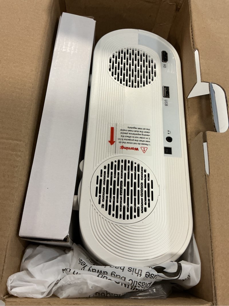 Condition photo showing Good Condition for [officially-licensed app & auto focus]smart mini projector with wifi and bluetooth, xuanpad 4k support movie projector, portable native 1080p outdoor projector with 360° stand 1800 ansi auto focus