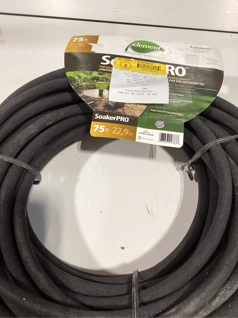 Condition photo showing Good Condition for element soaker 3/8" x 75' garden hose