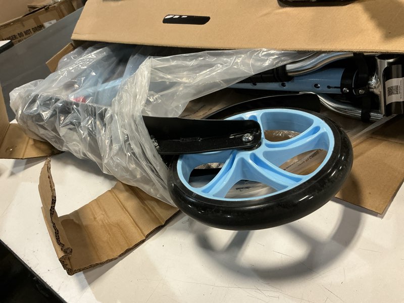 Condition photo showing As Is for Kick Scooter for Ages 6+,Kid, Teens & Adults. Max Load 240 LBS. Foldable, Lightweight, 8IN Big Wheels for Kids, Teen and Adults, 4 Adjustable Levels. Bearing ABEC9 Blue