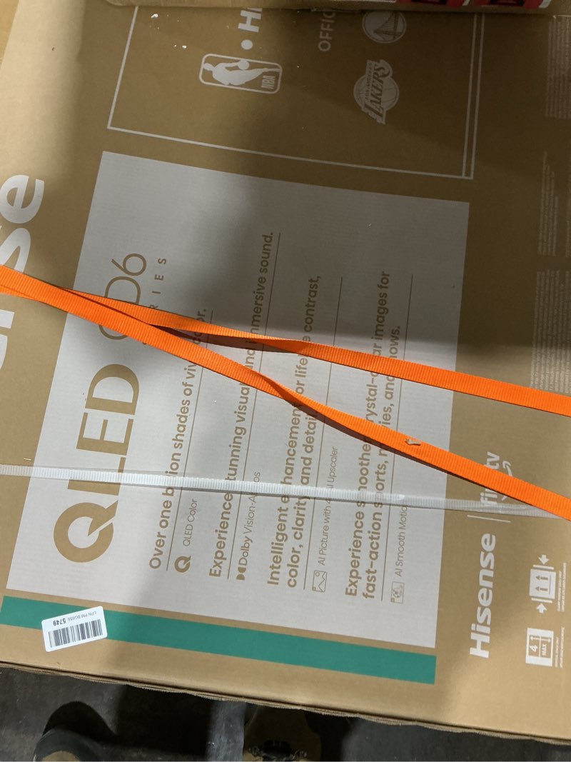 Condition photo showing Good Condition for Hisense 65-Inch Class QD6 Series QLED 4K UHD Smart Fire TV (65QD6QF, 2025 Model) - QLED, Dolby Vision, Dolby Atmos, Motion Rate 120, HDR 10+, Game Mode Plus, Alexa Built in