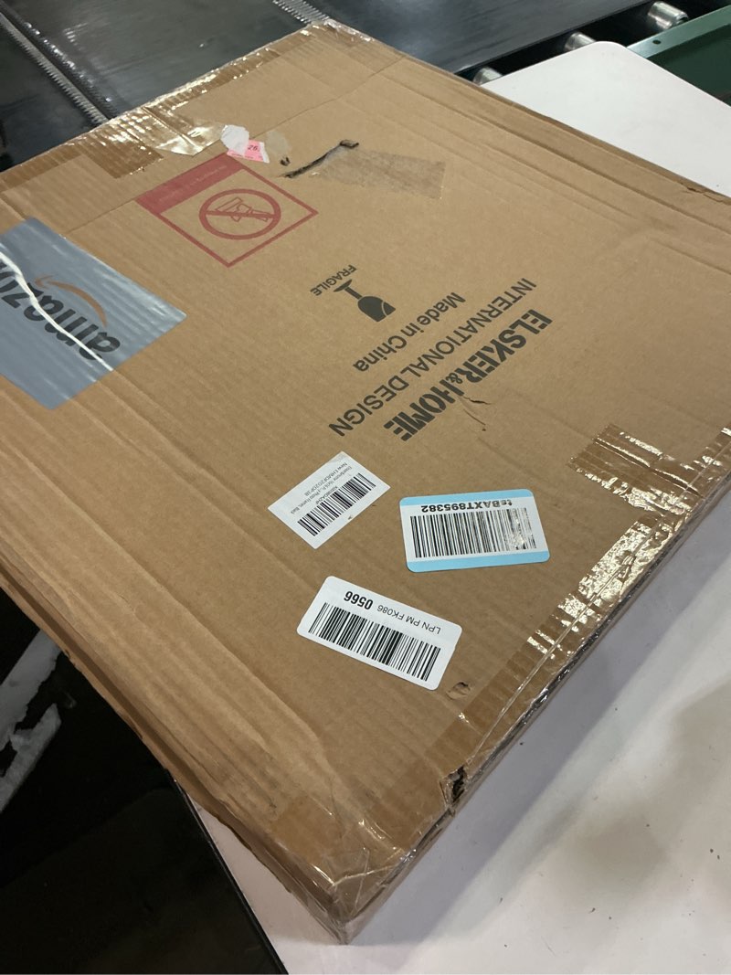 Condition photo showing New/Like New for ELSKER&HOME 20x20 Picture Frame Black Set of 3, 20x20 Frames without Mat or 16x16 with Mat 3 Pack, Photo Frame Wall Mounting Black with White Mat 20 x 20