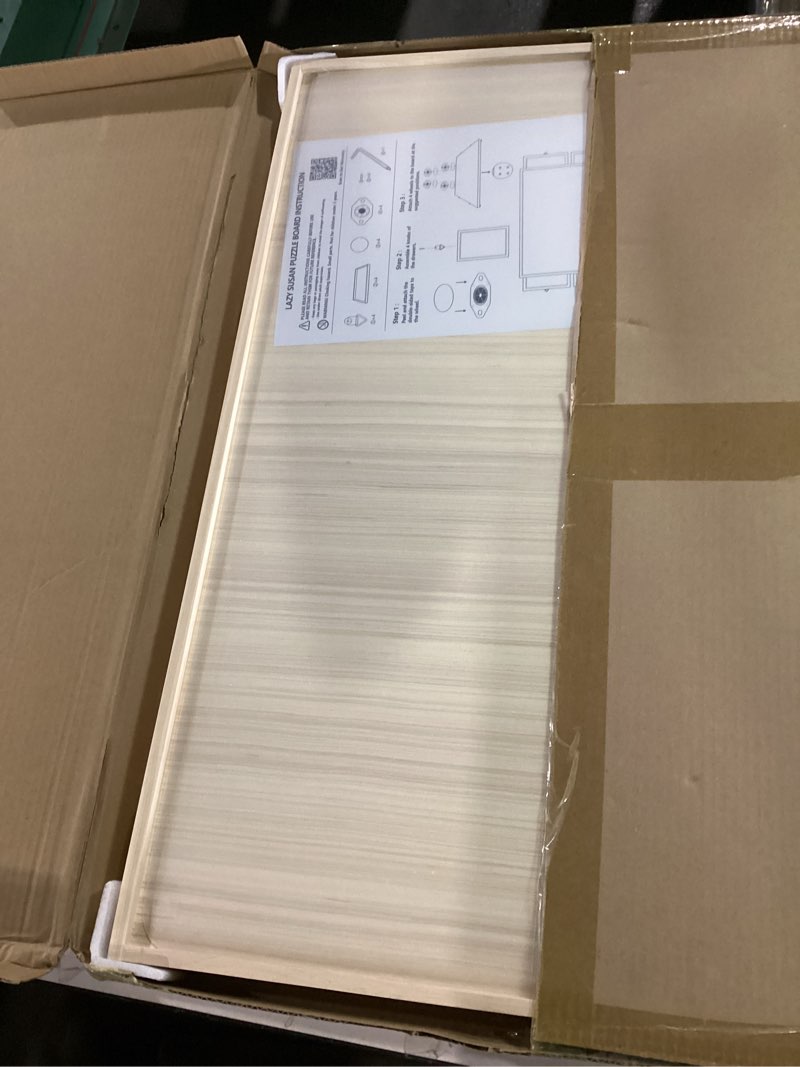 Condition photo showing Good Condition for Rotatable 360-Degree Wheels Puzzle Board with Drawers and Cover 1000 Pieces Lightweight Portable Wooden Puzzle Table for Adults Size 30" x 22"
