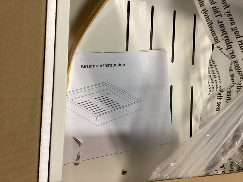 Condition photo showing Good Condition for 2Pack Pull out Cabinet Organizer, 21"Deep, Heavy Duty Full-extension Slide out Drawers for Kitchen Cabinet, Roll out Shelf Storage with Nano Adhesive for Pots, Bathroom, Pantry, Home, White White 13.8"Wide-21"Deep (2Pack?