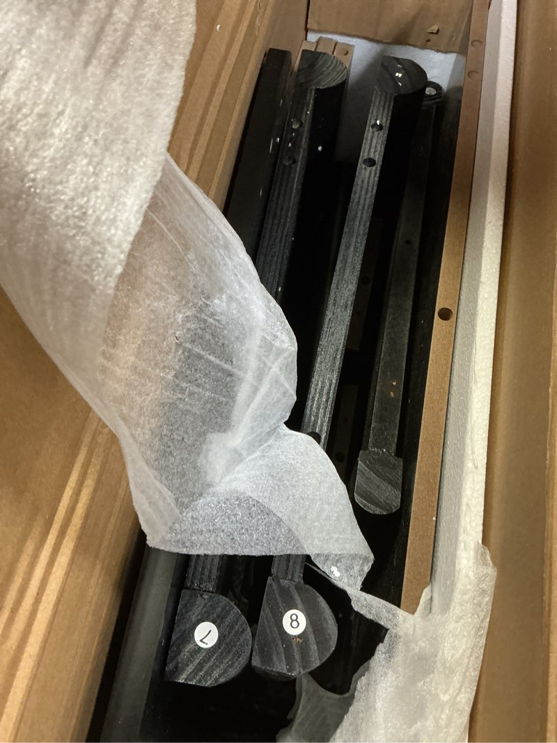 Condition photo showing Good Condition for (Incomplete)Vanity Desk with Mirror and LED Lights, Small Makeup Vanity Table Set with Drawers and Chair, Dressing Table with Power Outlet for Girls Bedroom, Black