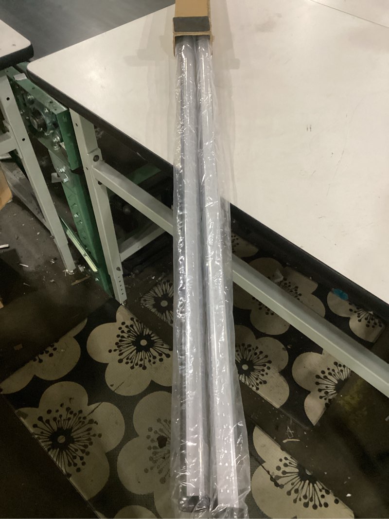 Condition photo showing Good Condition for not tested***** 72w black light bar - upgraded 4ft blacklight bar 395nm to 405nm led black lights premium floor stand uv light bar with 6ft cord, plug, switch for glow party, halloween (2 pack)