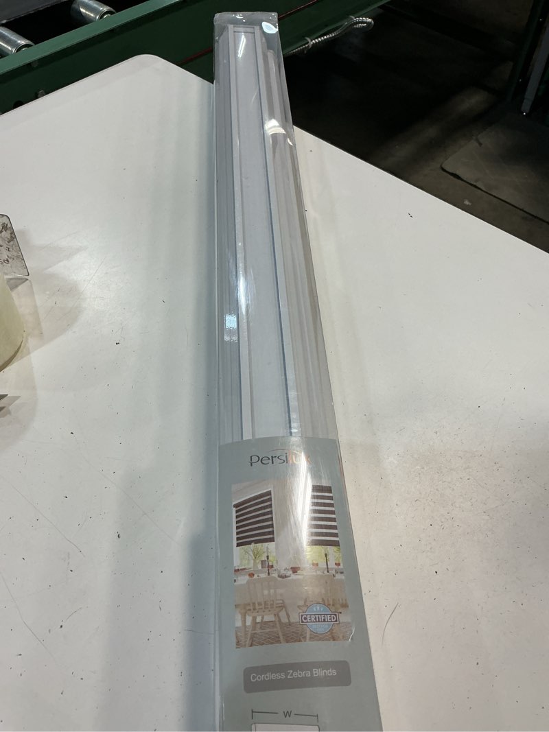 Condition photo showing New/Like New for persilux cordless zebra blinds for windows free-stop roller windows shades (35" w x 64" h, white) dual layer light control for day and night, light filtering sheer shades for home, bedroom 35"w x 64"h white