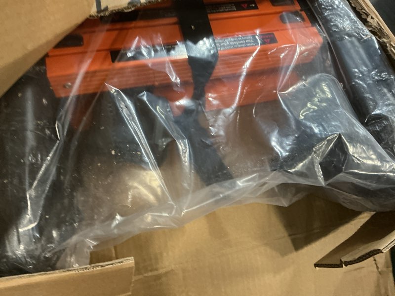 Condition photo showing New/Like New for 12.5 ft telescoping a frame ladder, 6 step, ansi certified, type ia heavy duty, 330lbs max capacity, aluminum extension ladder for home, roof, rv; orange orange 12.5 ft-a frame