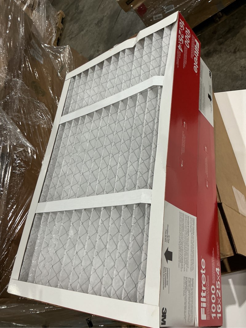 Condition photo showing As Is for filtrete 2-pack 1000 mpr micro allergen air filter16-in x 25-in x 4-in