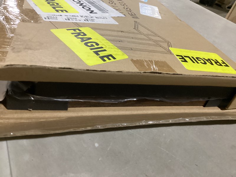 Condition photo showing Good Condition for Yusong C Shaped End Table - Slide Under Sofa Couch Bed, Small Table for Small Spaces, Skinny Overbed, Coffee Drink Snack Table for Living Room, Rustic Brown Rustic Brown Length 16.5