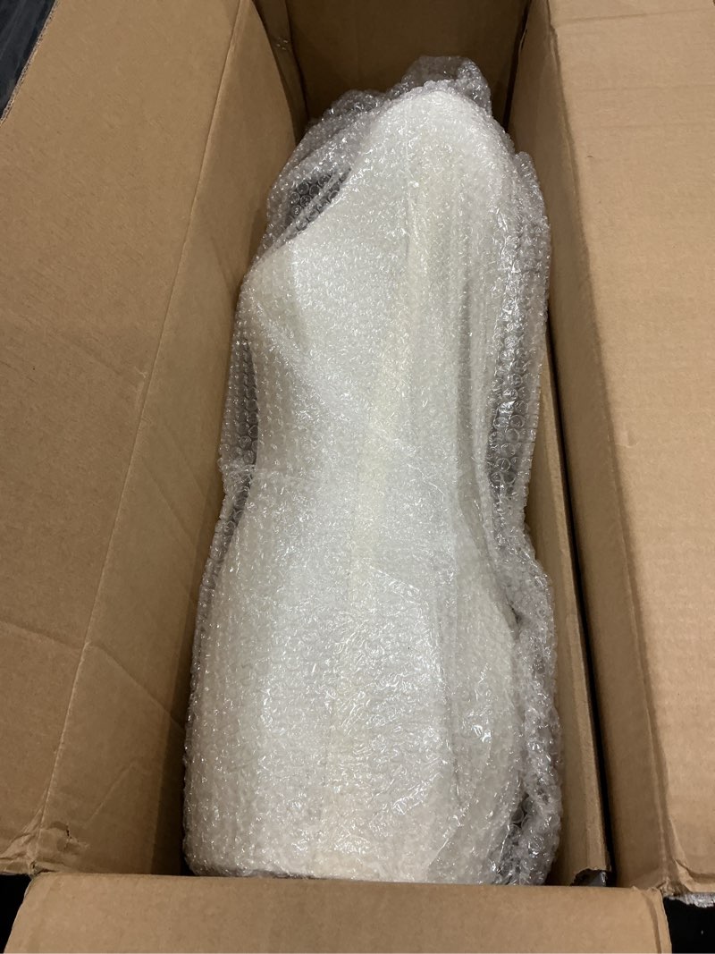Condition photo showing Good Condition for female mannequin torso sewing: adjustable height from 47.2 to 74.8 inch female dress form for sewing and clothing display - pinnable mannequin with support metal base stand