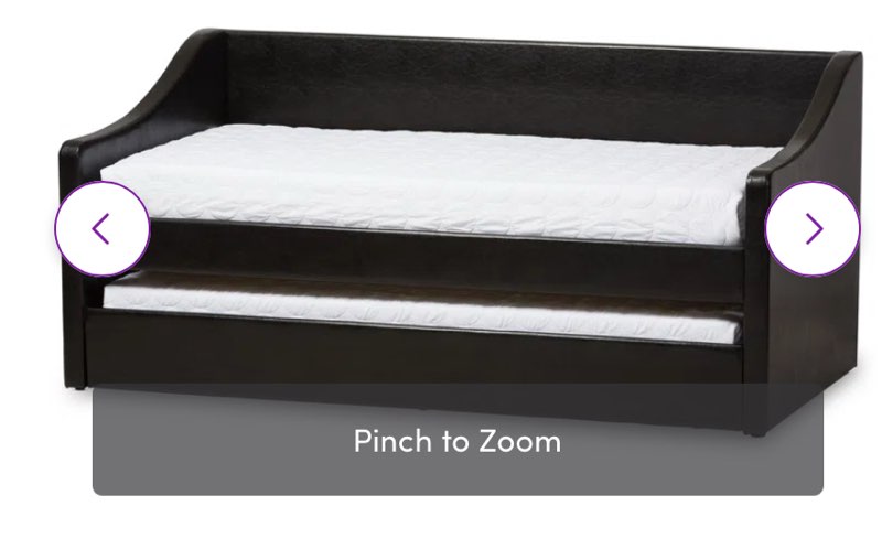 incomplete box 2 of 4 ) Gerde Daybed with Trundle Size: Full, Color: Dark Gray