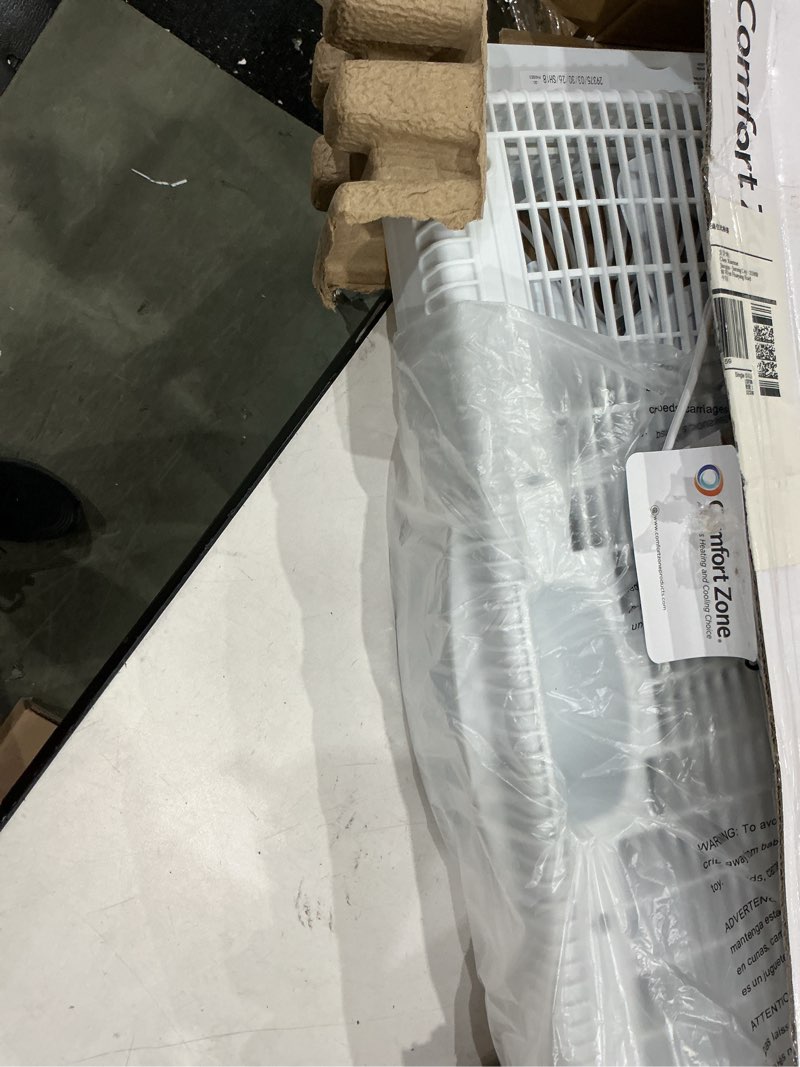 Condition photo showing Good Condition for comfort zone 9   reversible twin window fan with remote control  white