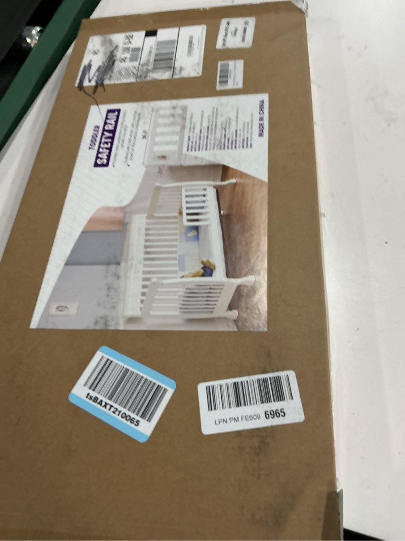 Condition photo showing New/Like New for Toddler Safe Guardrail Compatible with Delta Children Convertible Crib, Crib Rail for Prevent Toddler from Rolling Off The Bed, White