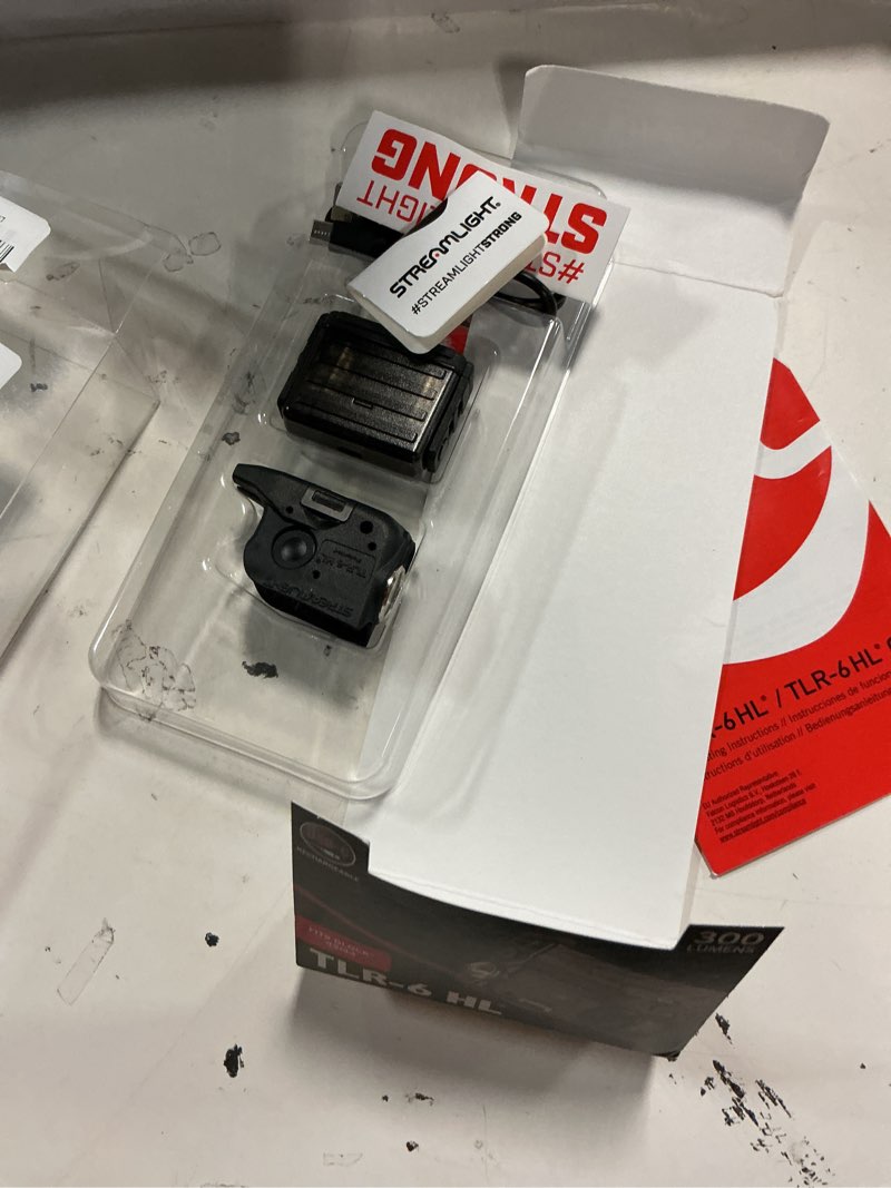 Condition photo showing Good Condition for streamlight 69340 tlr-6 hl rechargeable tactical gun light | compatible with: glock 42, 43, 43x (non-railed) & 48 (non-railed) black white red laser