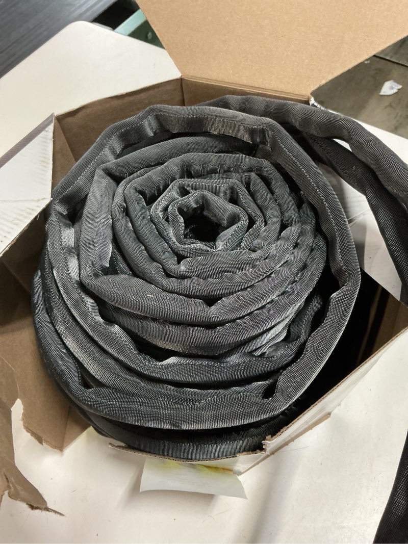 Condition photo showing As Is for zero-g teknor apex 5/8-in x 100-ft premium-duty kink free woven gray hose