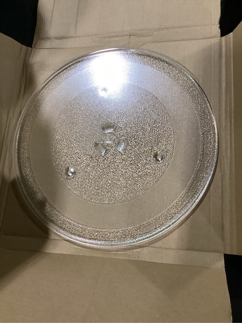 Condition photo showing Good Condition for 11.5" universal microwave plate replacement glass turntable| fits lg, ge, panasonic, frigidaire, farberware & more