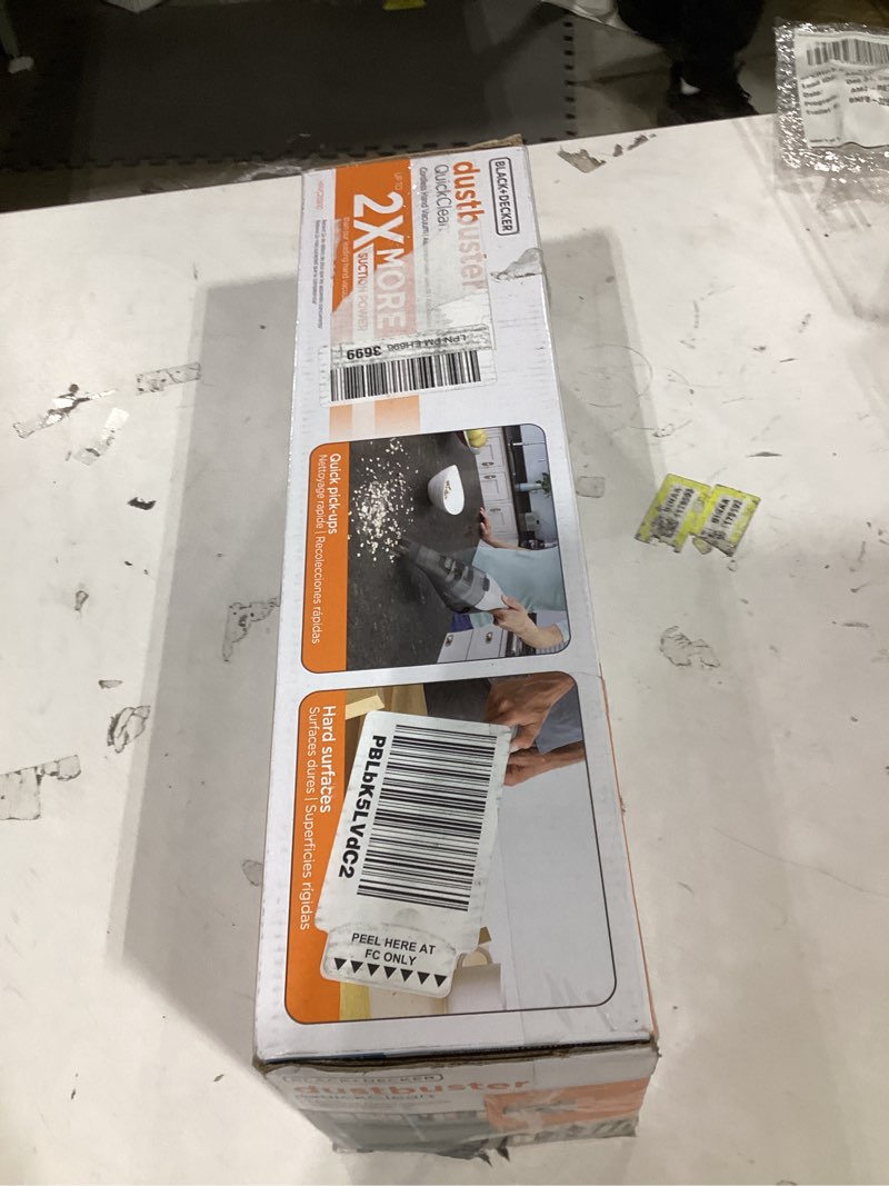 Condition photo showing Good Condition for BLACK+DECKER dustbuster QuickClean Cordless Handheld Vacuum, Car Vacuum Portable (HNVC215B10) White 8V