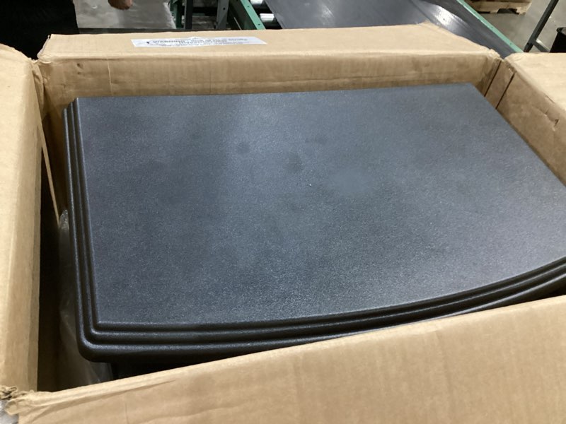 Condition photo showing Good Condition for Sweetcrispy Freestanding Electric Fireplace Heater, 26” Indoor Fireplace with 3D Flame Effect, Overheating Safe Design, Energy Saving Space Heater with 12H Timer&Remote for Living Room, Bedroom, Black Black 26"H with Single Door