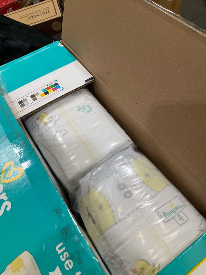 Condition photo showing New/Like New for Pampers Swaddlers Diapers, Size 4 (15-34 lbs), 120 Count, Absorbent, Keeps Baby Dry and Comfortable, Skin Safe Disposable Baby Diaper (Packaging May Vary) Size 4 120
