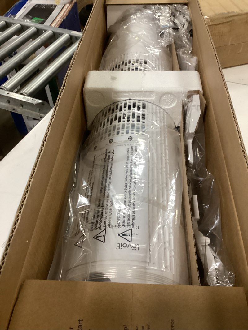 Condition photo showing Good Condition for LEVOIT Tower Fan for Bedroom, Standing Fan with 28dB Quiet for Sleep, Remoter, 12H Timer, 25ft/s Velocity, 5 Speeds, 4 Modes, 90° Oscillation for Home, Office, Indoor, Bladeless 36 inch, White