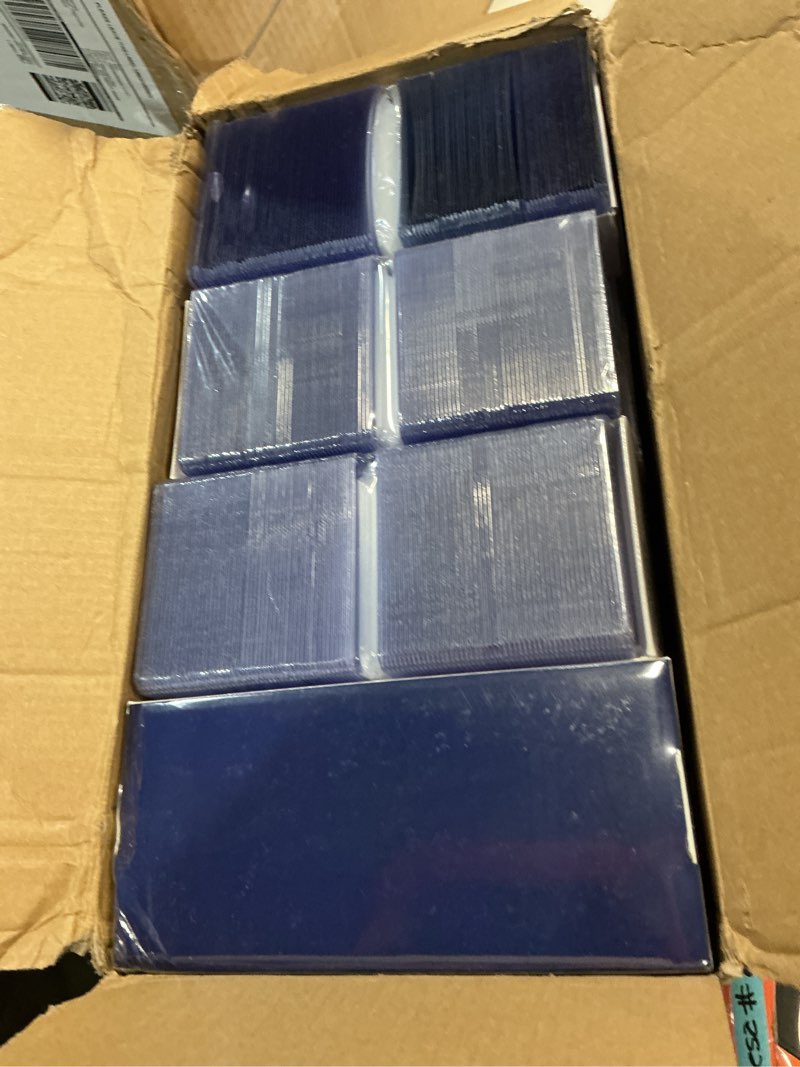 Condition photo showing New/Like New for 1600 card sleeves top loaders for cards, 3" x 4" hard plastic toploaders, baseball card protectors, trading card holder for football sports cards (800 toploaders + 800 penny sleeves) 800 hard sleeves + 800 soft sleeves new
