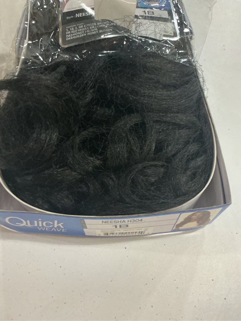 Condition photo showing New/Like New for fancee yaki curly half wig loose curly synthetic kinky straight wig with curly end for black women diy hair style (black, 22) 22 black long wavy curly