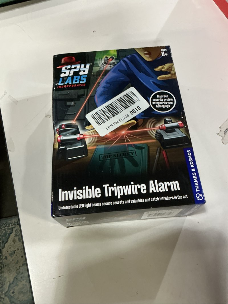 Condition photo showing New/Like New for Thames & Kosmos Spy Labs Inc: Invisible Tripwire Alarm | Detective Toy for Boys & Girls Ages 8+ | Toy Security System with LED Light Beams | Essential Pretend Play Tool for Young Investigators