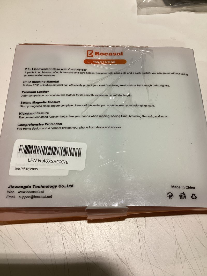 Condition photo showing Good Condition for Bocasal Detachable Wallet Case for iPhone 13 RFID Blocking Card Slots Holder Premium PU Leather Magn