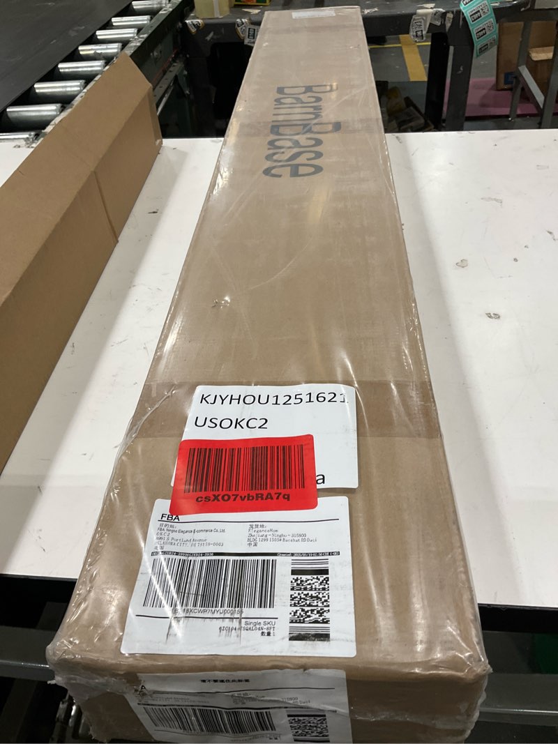 Condition photo showing New/Like New for 8ft/96(double 4ft) bypass door hardware, aluminum double-closing sliding closet door hardware with finger pull included, smoothly and quietly, fit door thickness 1 3/8" or 1 3/4", silver