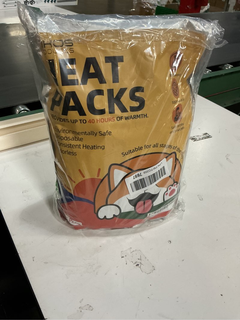 Condition photo showing New/Like New for (15-Pack Upgraded Heat Packs for Newborn Puppy, Anxiety Dog Toys Replacement Heat Packs, Disposable Puppy Warmers - Lasting for Approximately 40 Hours