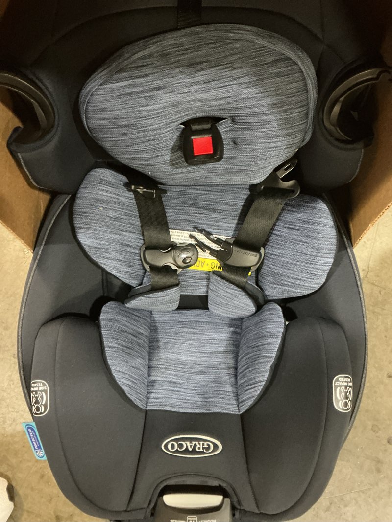 Condition photo showing Good Condition for graco slimfit 3-in-1 convertible car seat, slim car seat with space-saving design, highback booster seat with 10-position headrest, rear facing and forward facing carseat, jarret slimfit jarret