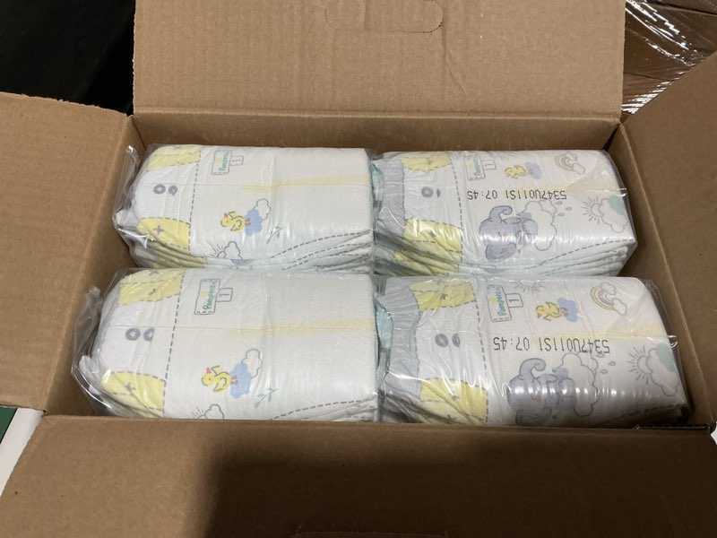 Condition photo showing New/Like New for pampers swaddlers sensitive disposable diapers - size 1 - 164ct: 8-14 lbs, with aloe, paraben-free, wetness indicator