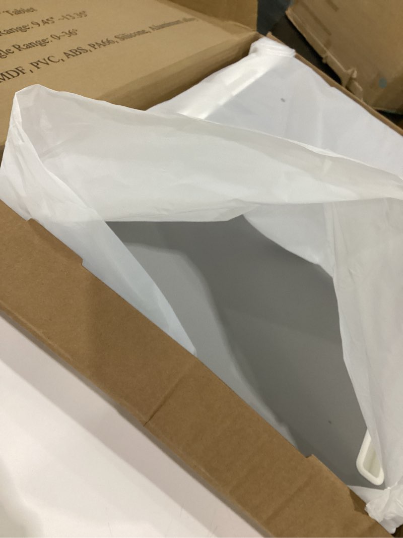 Laptop Bed Desk, X-Large Leather Adjustable Computer Bed Table Tray, Foldable Laptop Lap Desk for Be