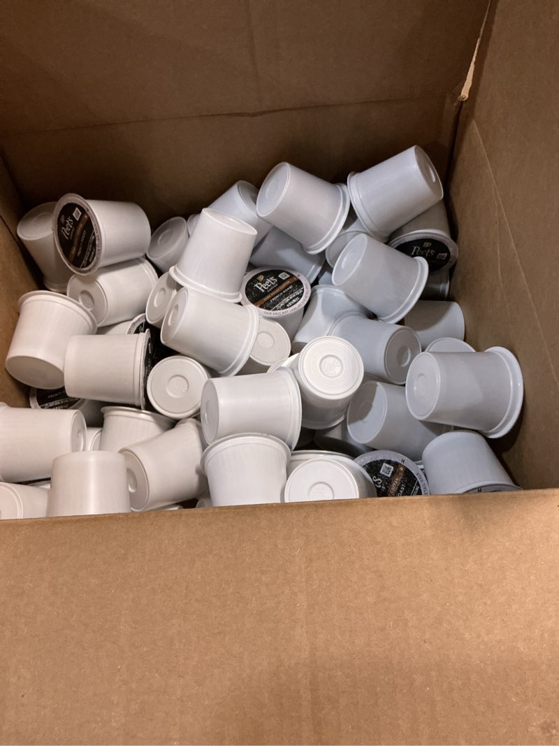 Condition photo showing New/Like New for Best by 12/10/25 Peets coffee french roast 54 count individual k-cups