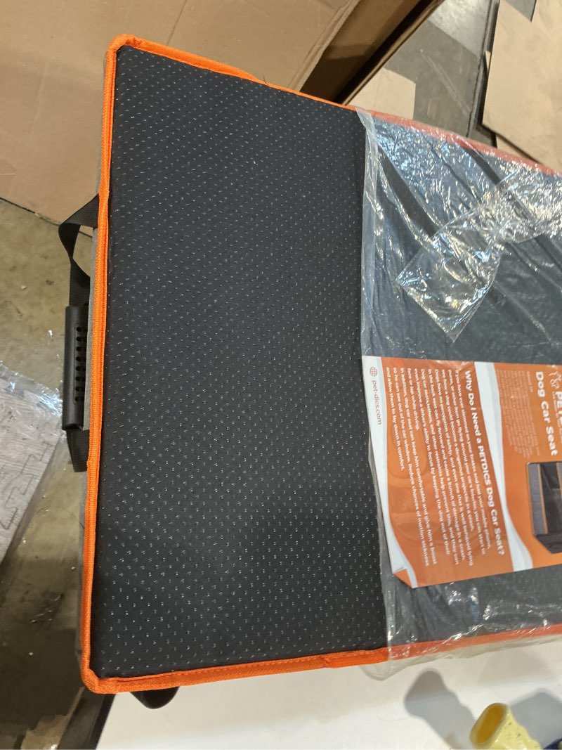Condition photo showing Good Condition for dog car seat for medium large dogs, big dog booster car seat for large sizes dog under 80 lbs, pet secure travel car carrier with adjustable backseat safety