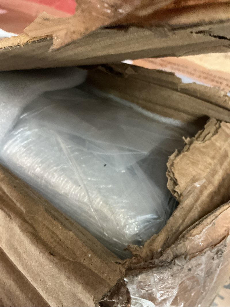 Condition photo showing As Is for Golden Gate Beds Victorian Style Metal Platform Bed Frame with Antique Wrought Iron-Art Headboard and Footboard, Classic Cama Steel Mattress Foundation, No Box Spring Needed, Queen Size, Black Finish Queen Black