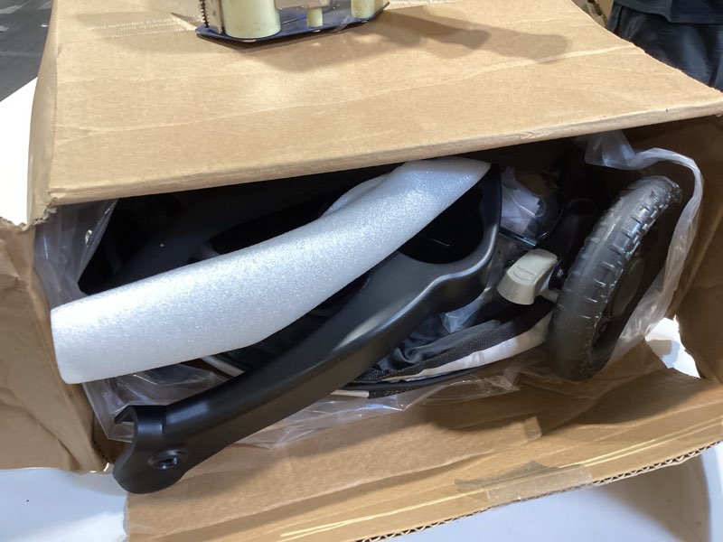 Condition photo showing Good Condition for kolcraft cloud plus lightweight umbrella stroller for toddlers with reclining seat, large storage basket, canopy, infant & parent trays, compact fold for summer travel, durable frame, slate gray slate gray (wheel color may vary)